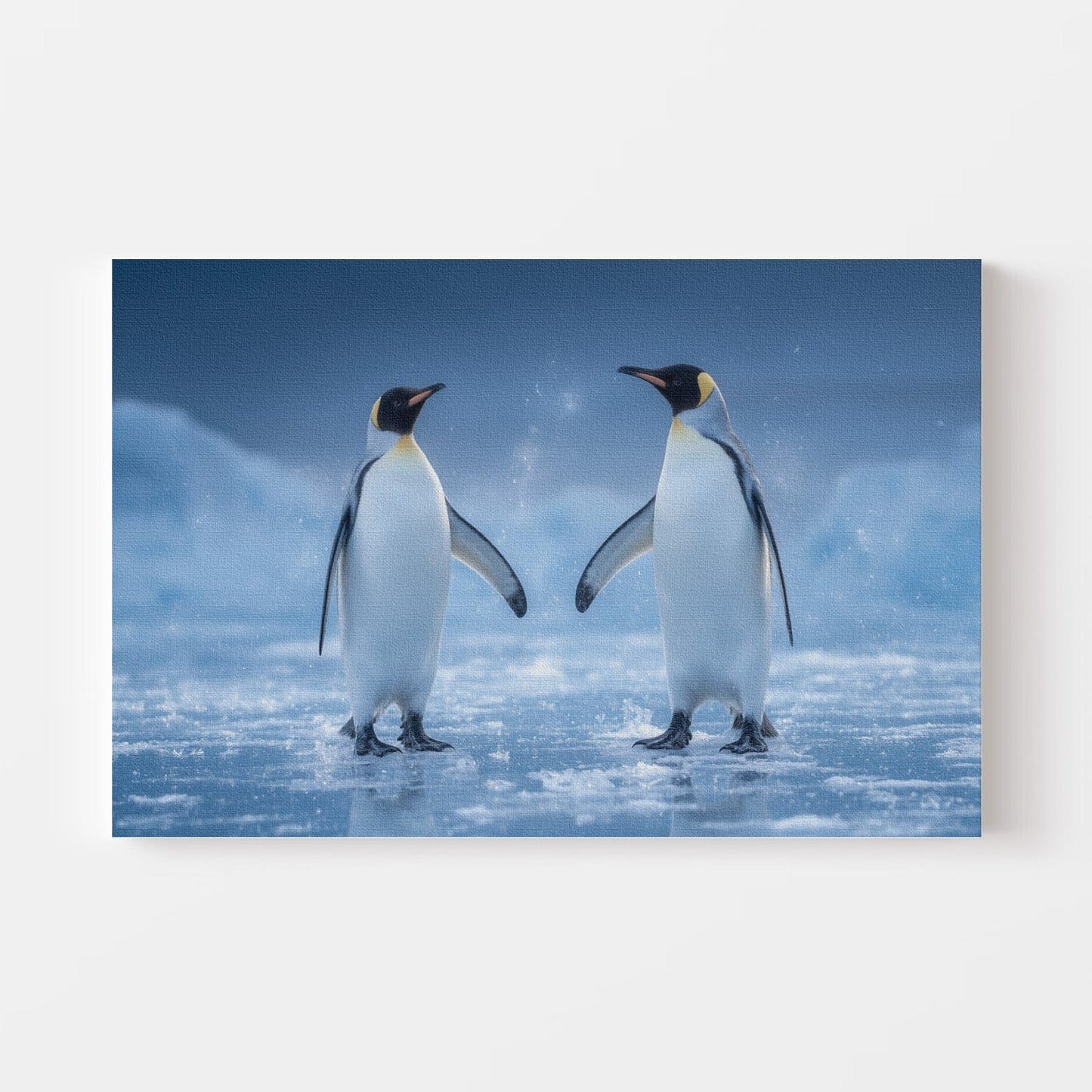 Antarctic Penguin Dance Canvas