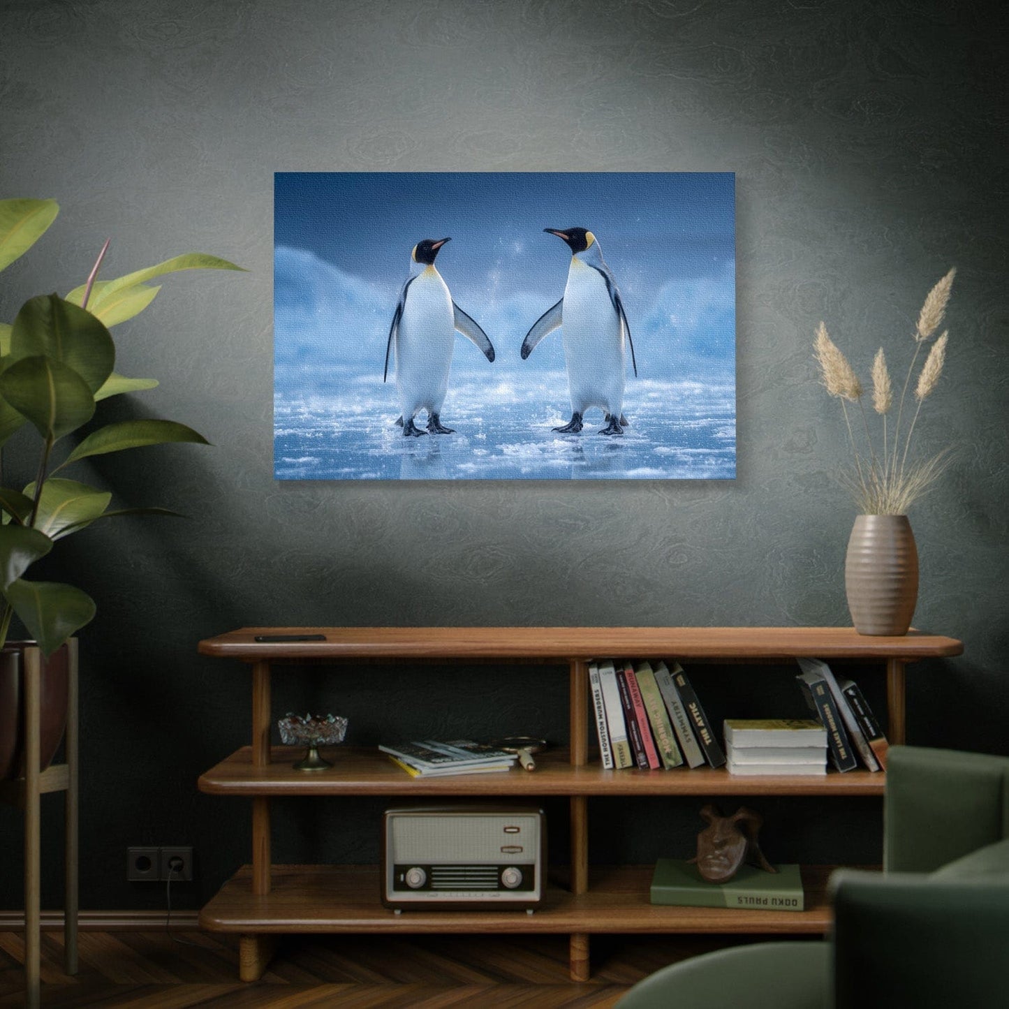 Antarctic Penguin Dance Canvas