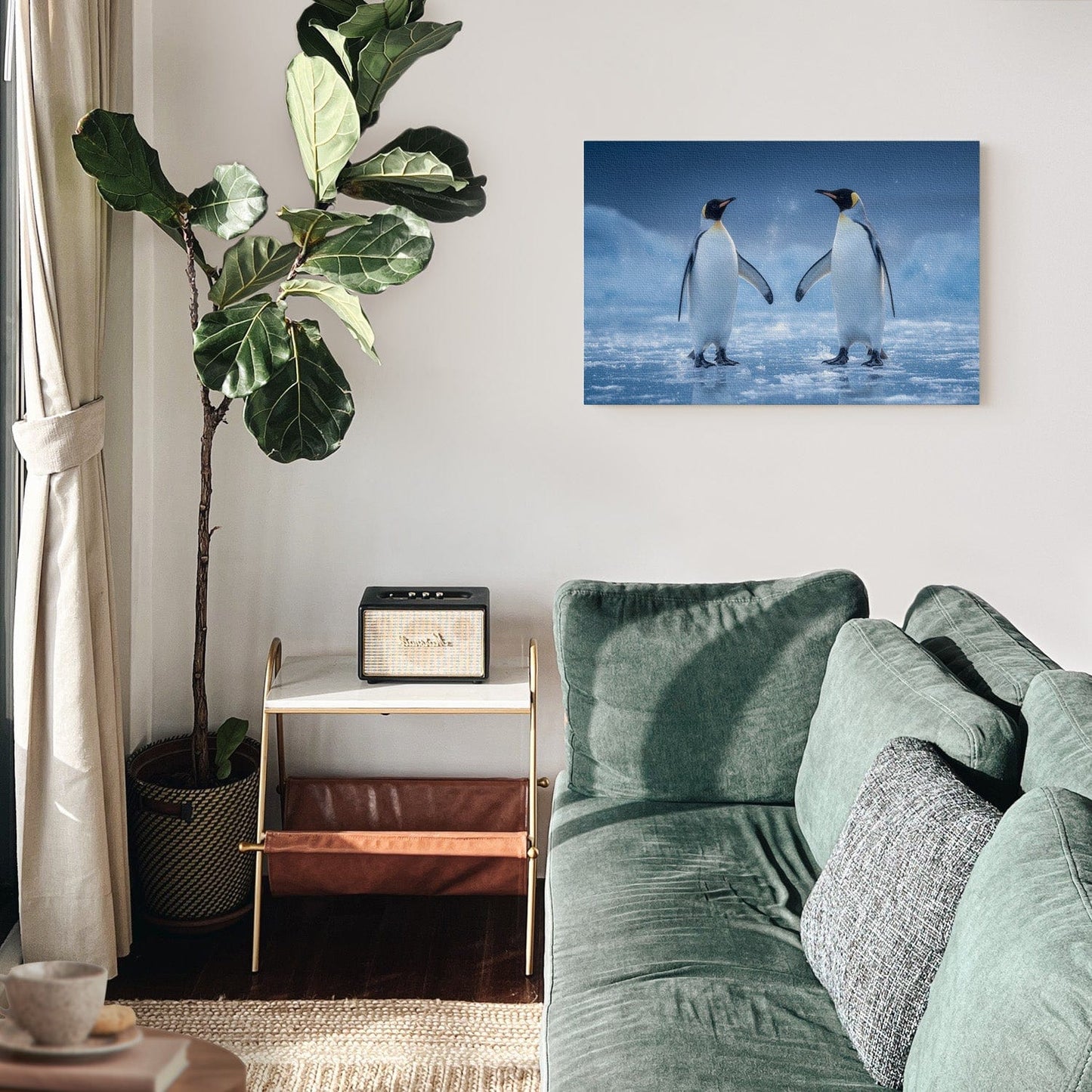 Antarctic Penguin Dance Canvas