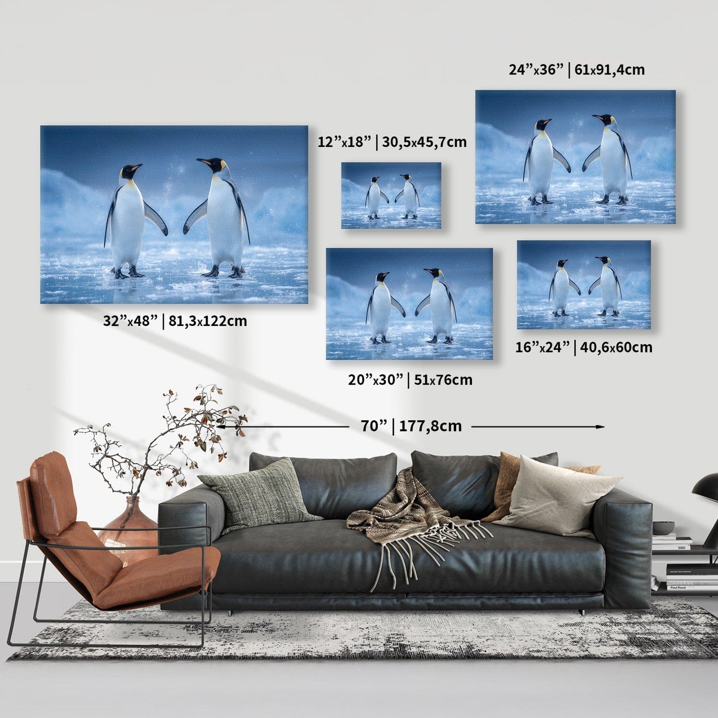 Antarctic Penguin Dance Canvas