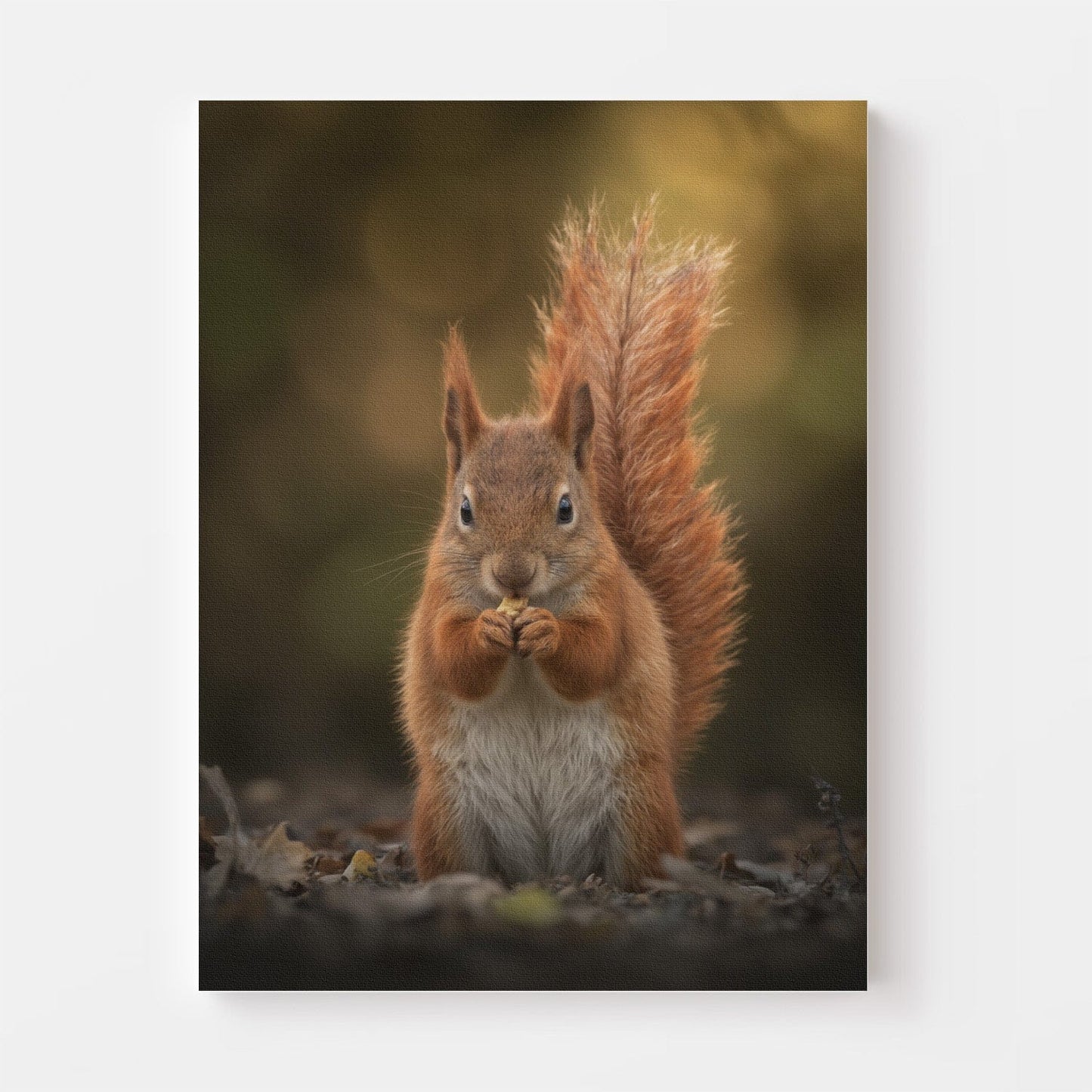Autumn Red Squirrel Canvas