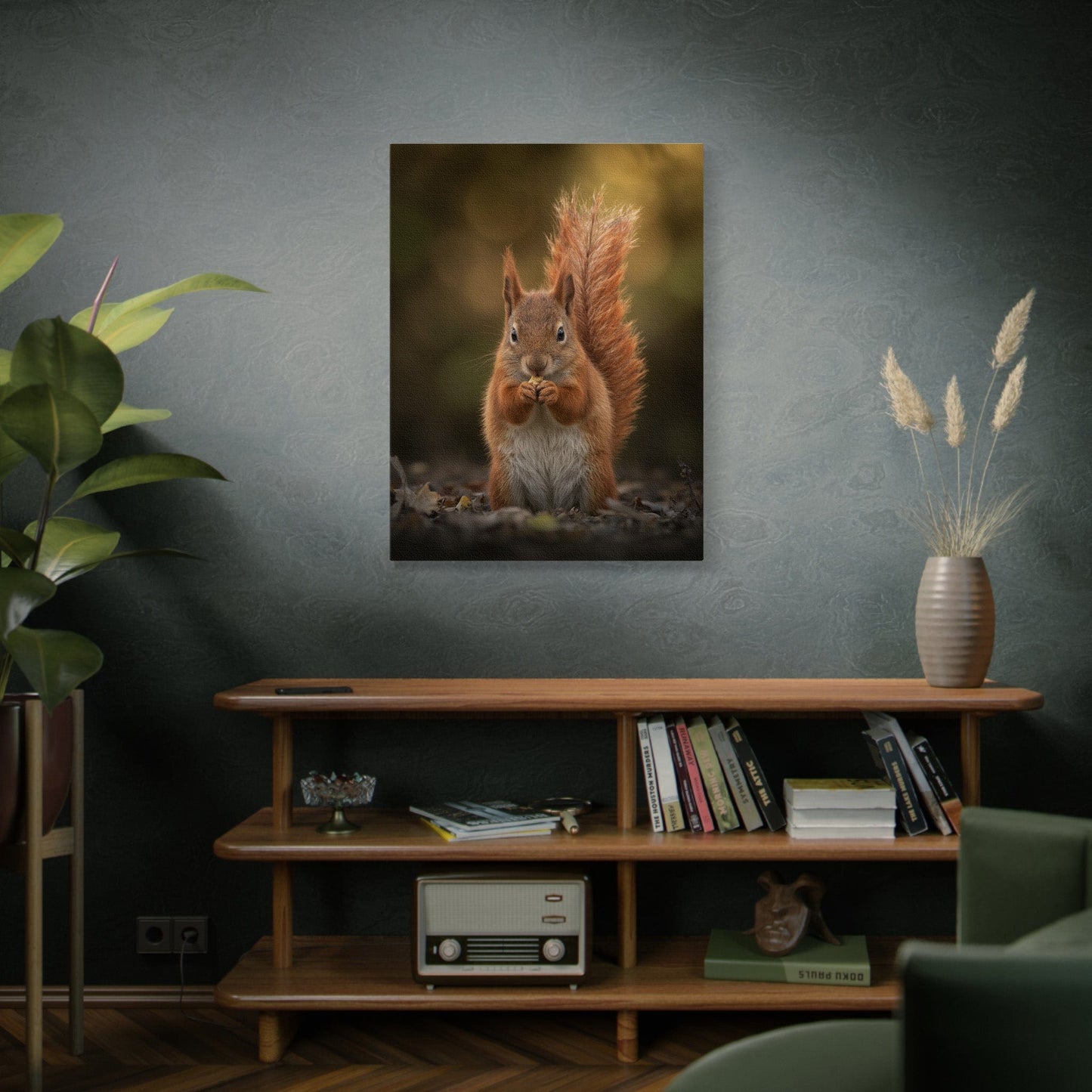 Autumn Red Squirrel Canvas