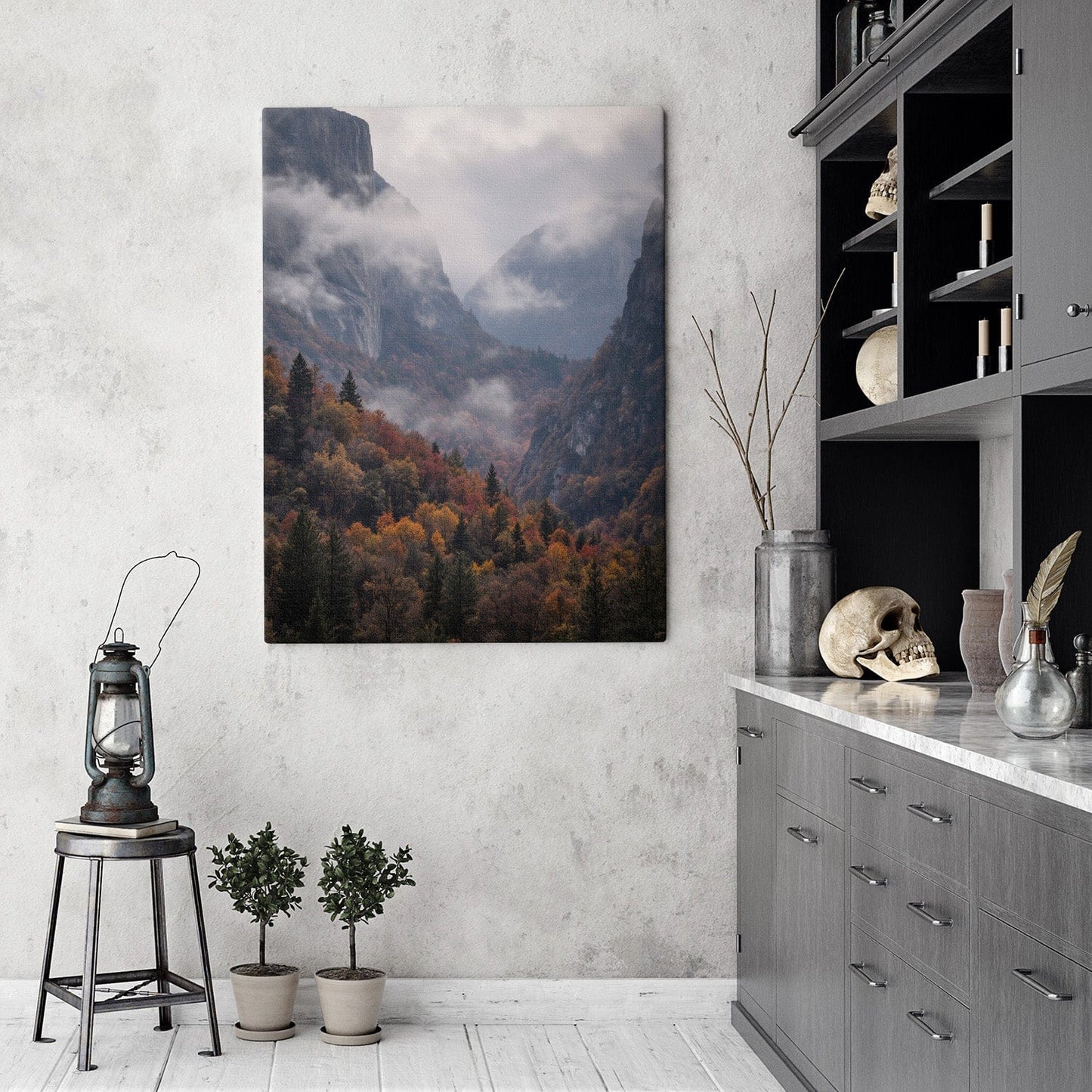 Bergmist Herfst Canvas