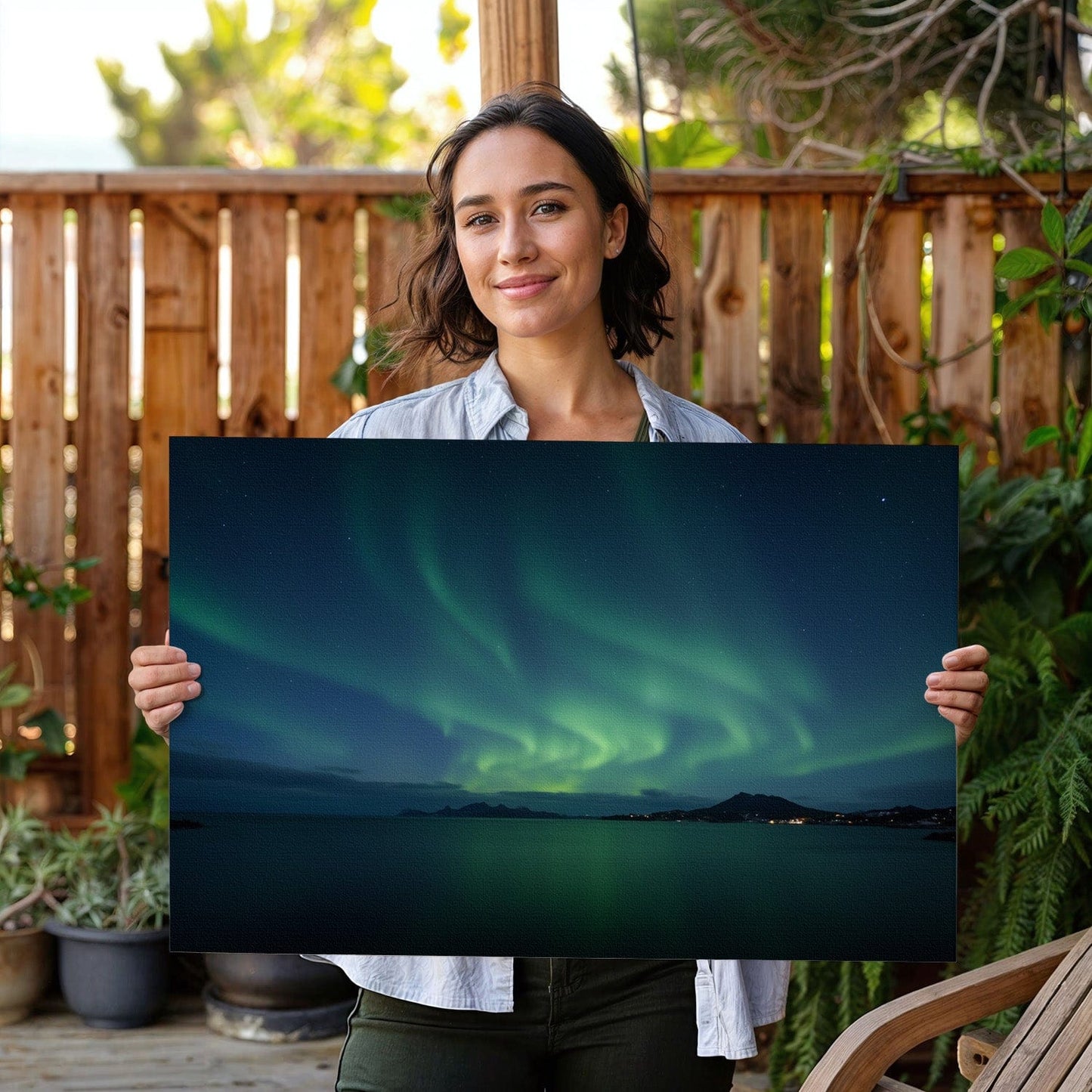 Ethereal Northern Lights Canvas