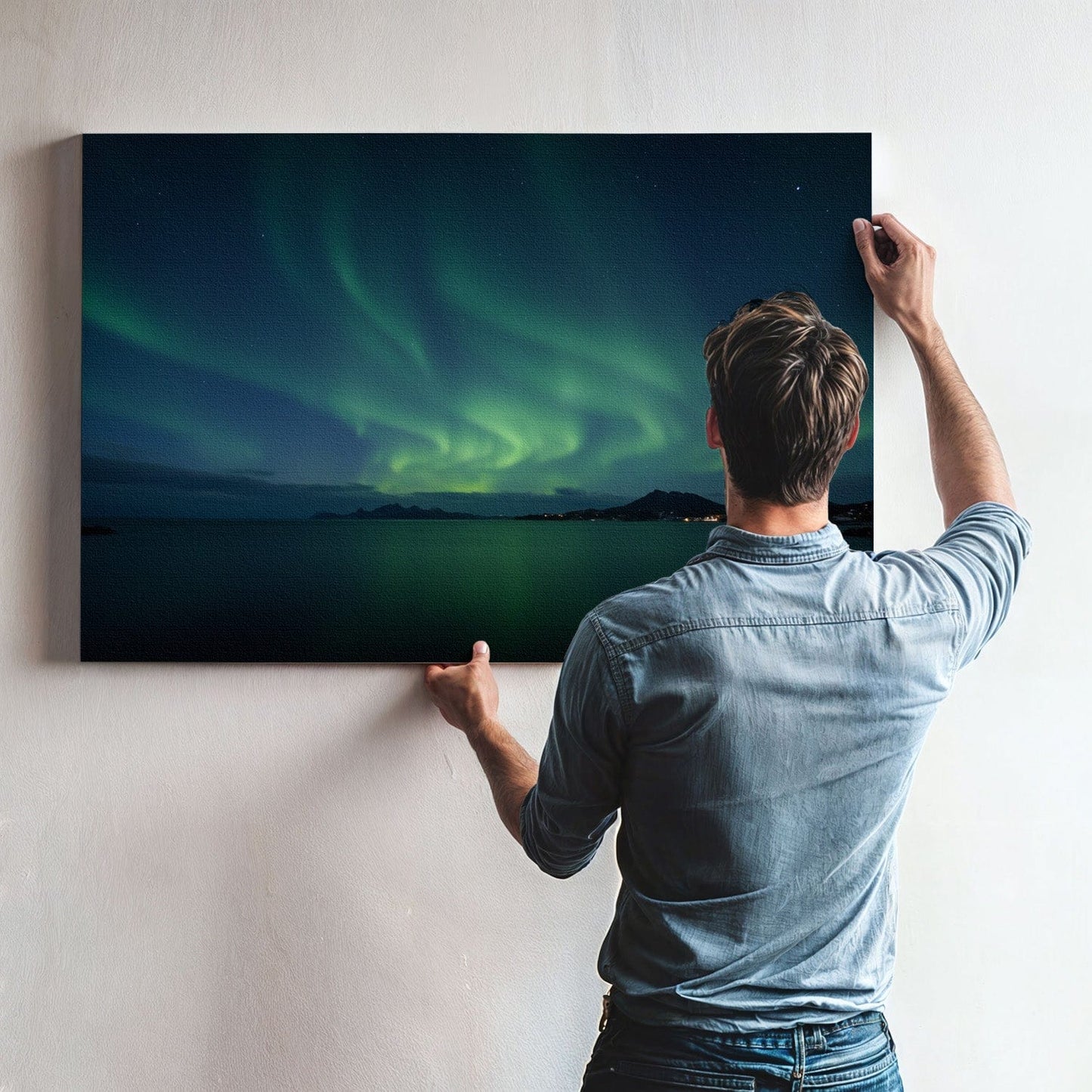 Ethereal Northern Lights Canvas