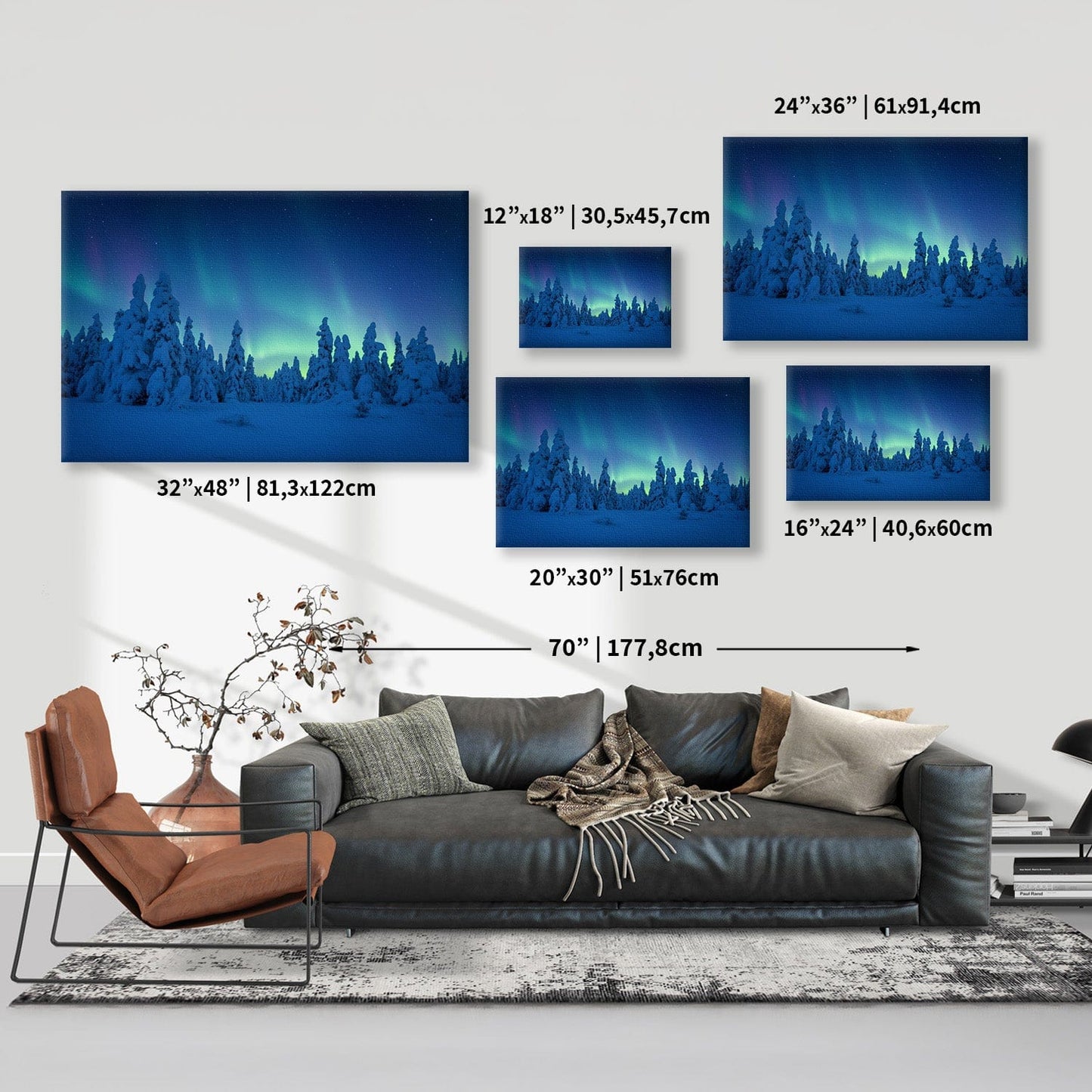 Celestial Arctic Night Canvas