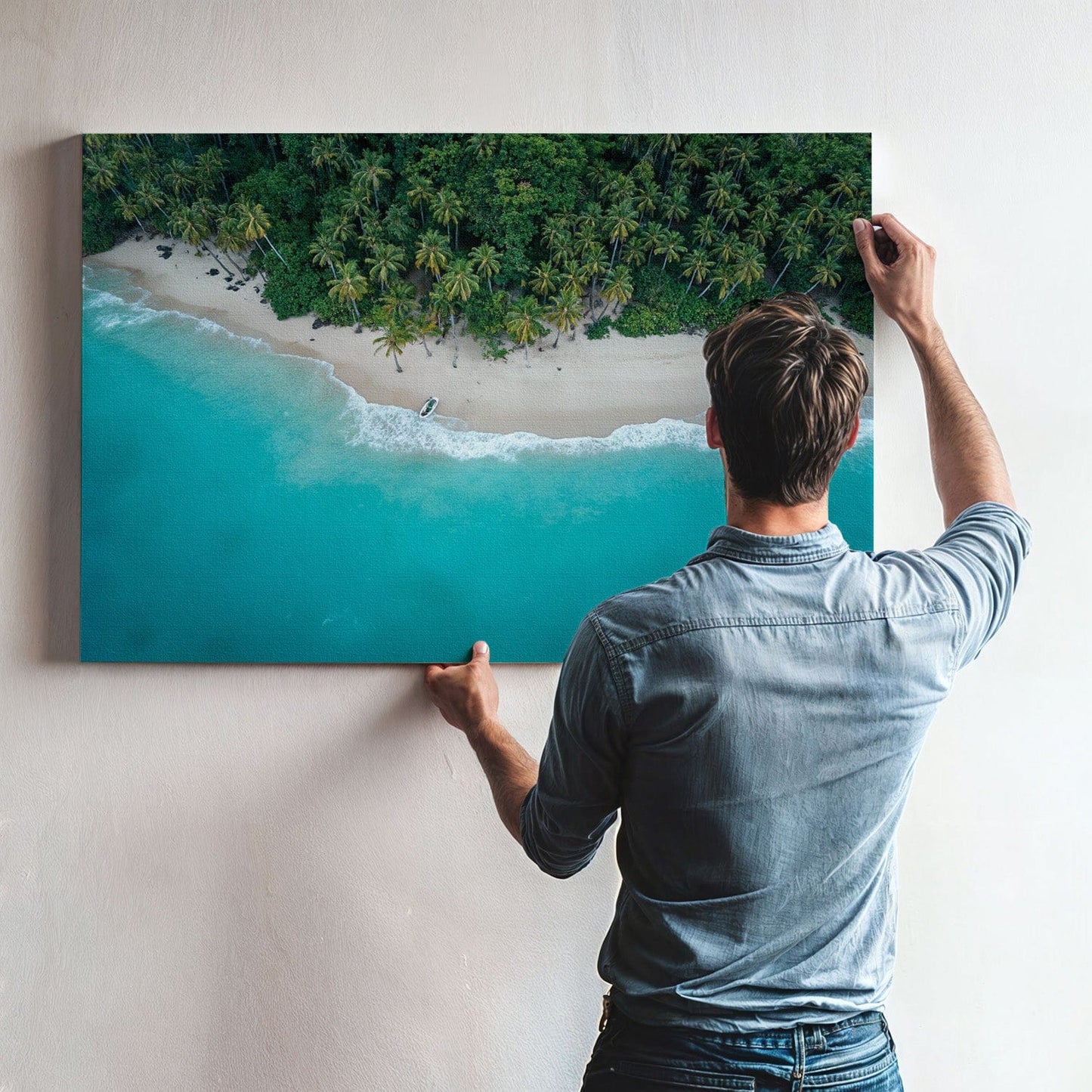 Aerial Tropical Haven Canvas
