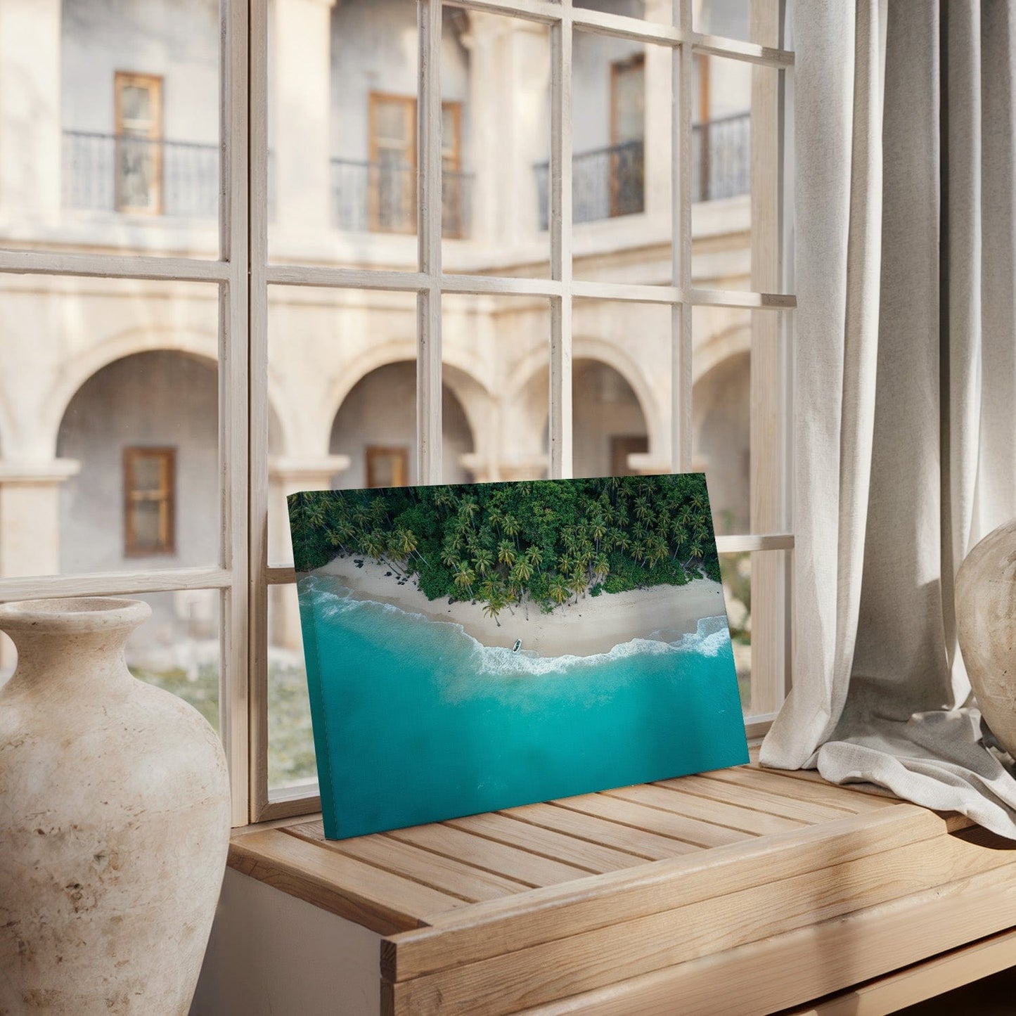 Aerial Tropical Haven Canvas