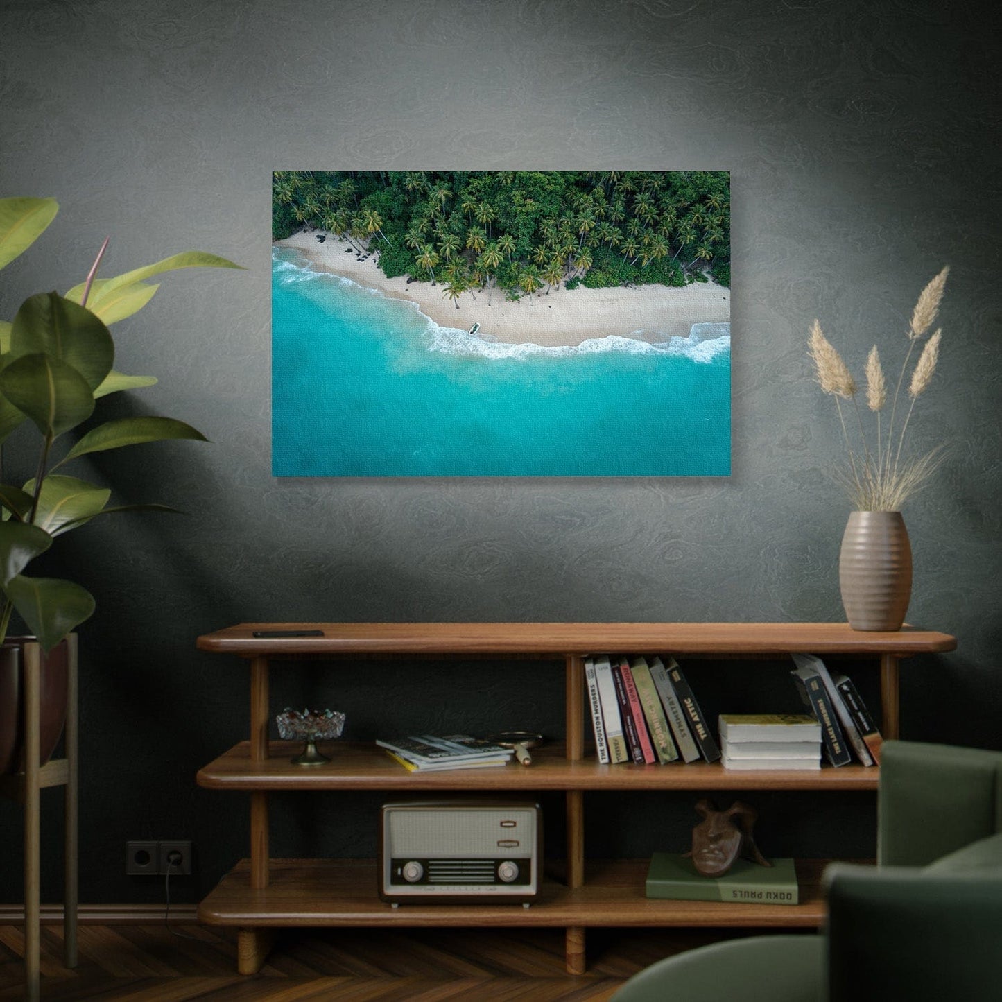 Aerial Tropical Haven Canvas