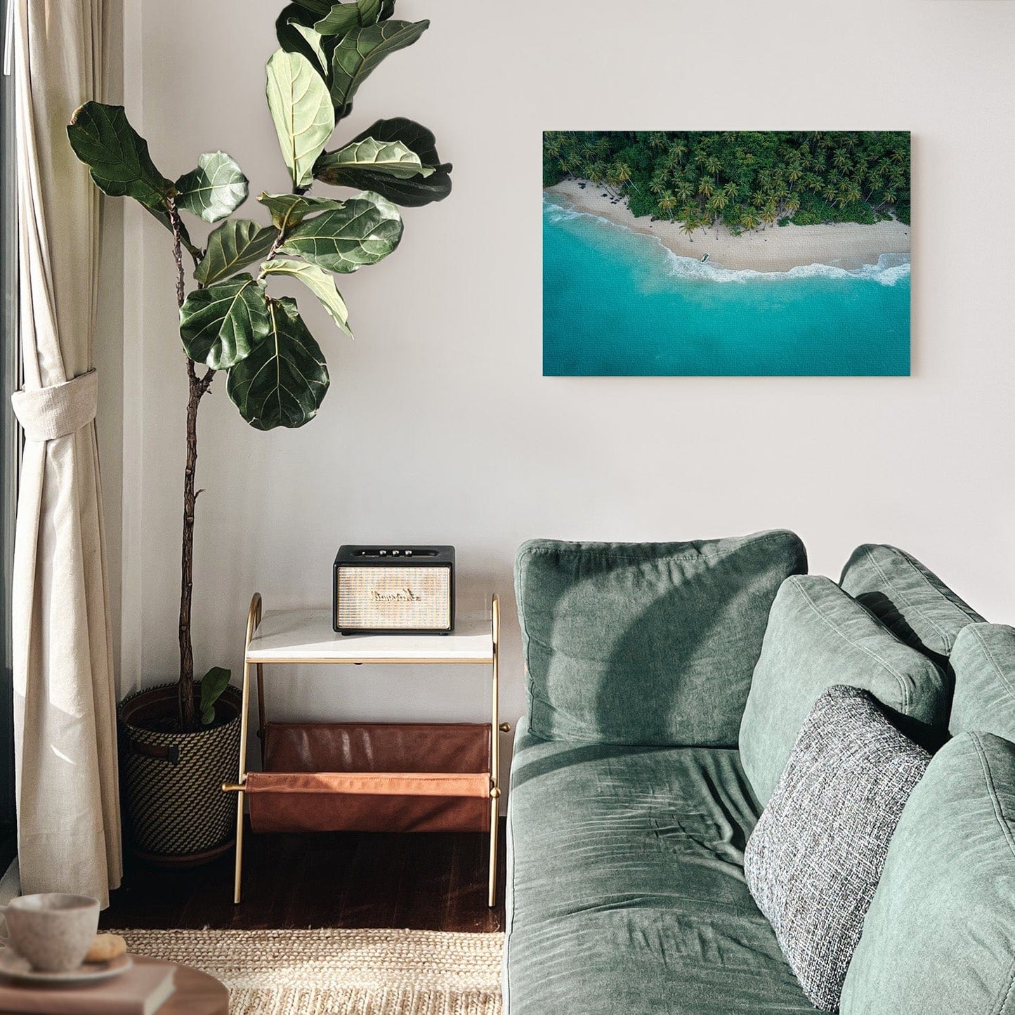 Aerial Tropical Haven Canvas