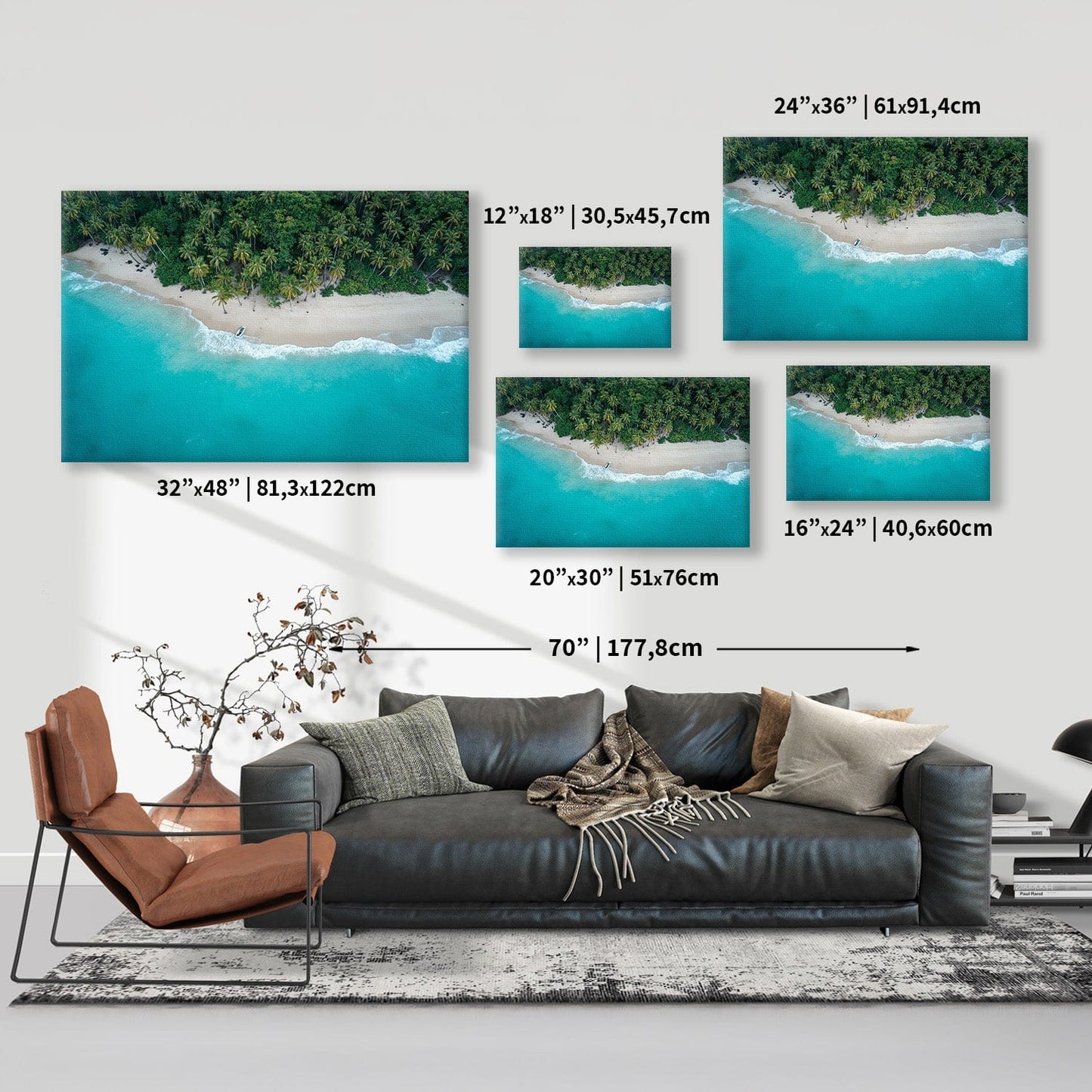 Aerial Tropical Haven Canvas