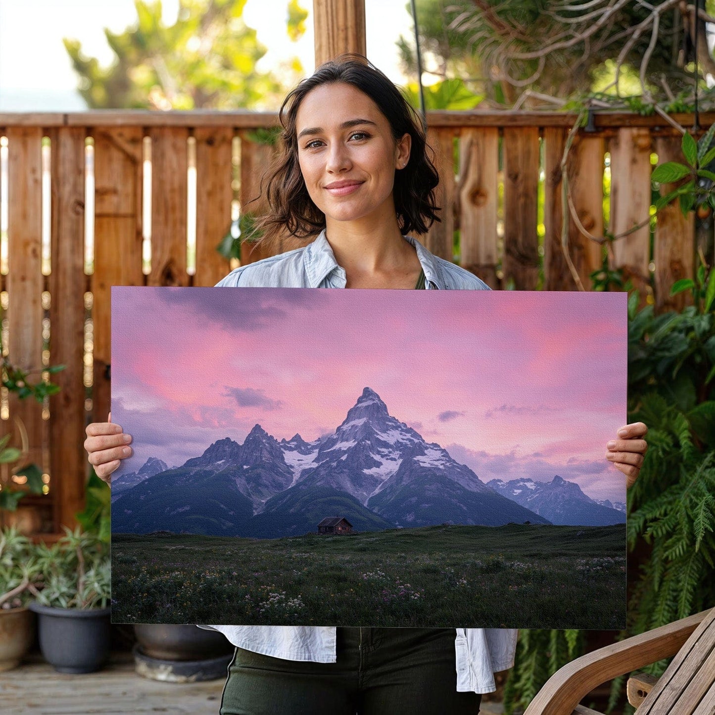 Alpine Twilight Refuge Canvas