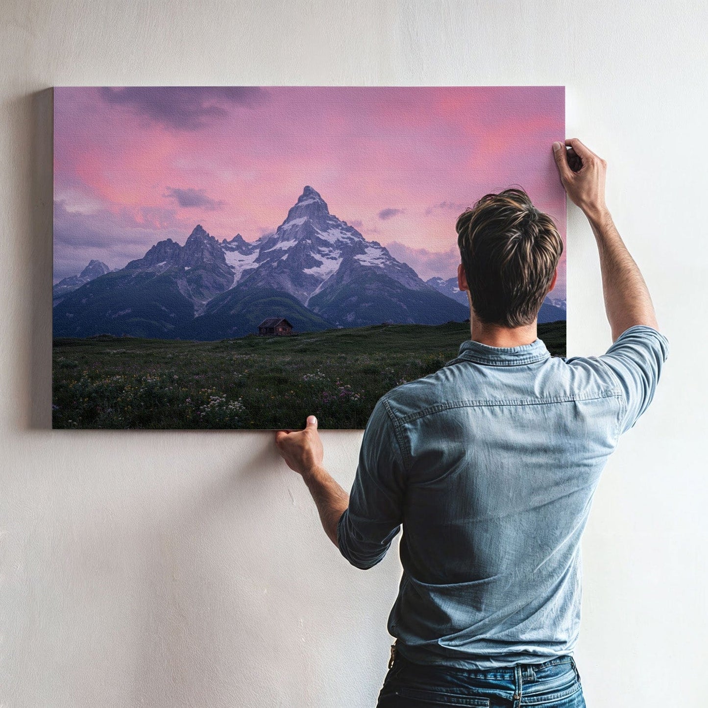 Alpine Twilight Refuge Canvas