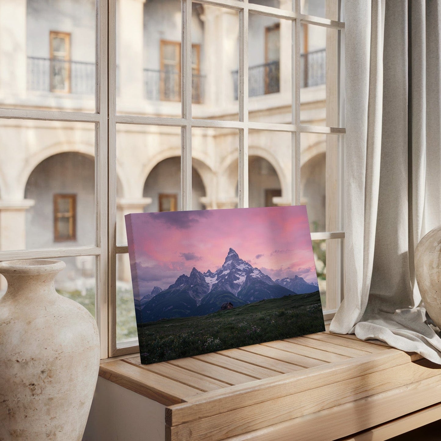 Alpine Twilight Refuge Canvas