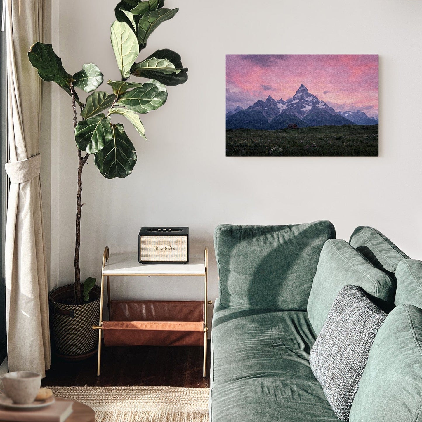 Alpine Twilight Refuge Canvas