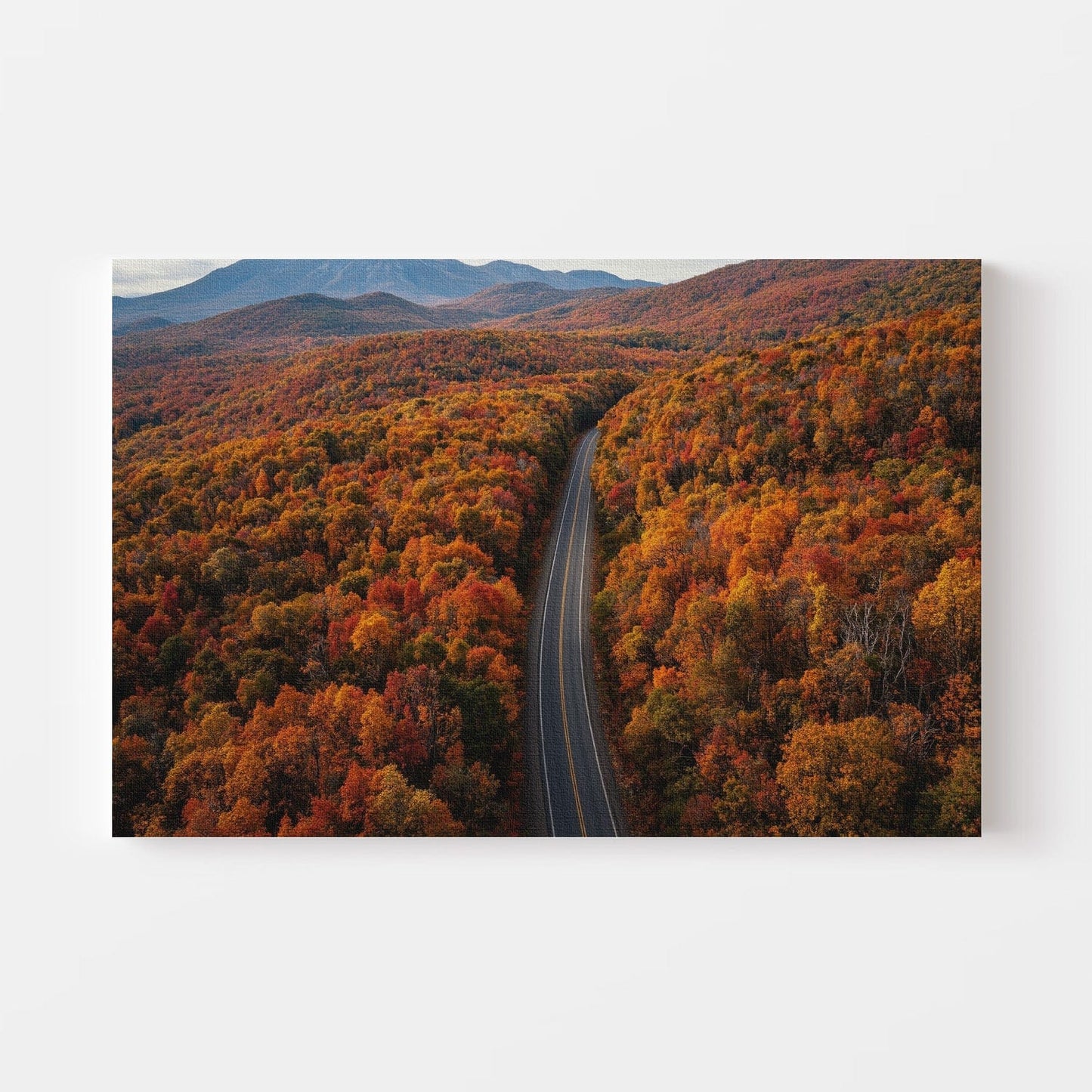 Autumn Mountain Road Canvas