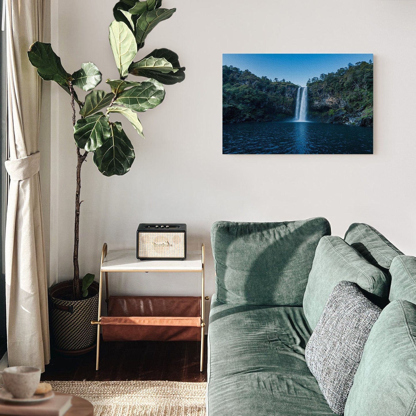 Tropical Waterfall Paradise Canvas