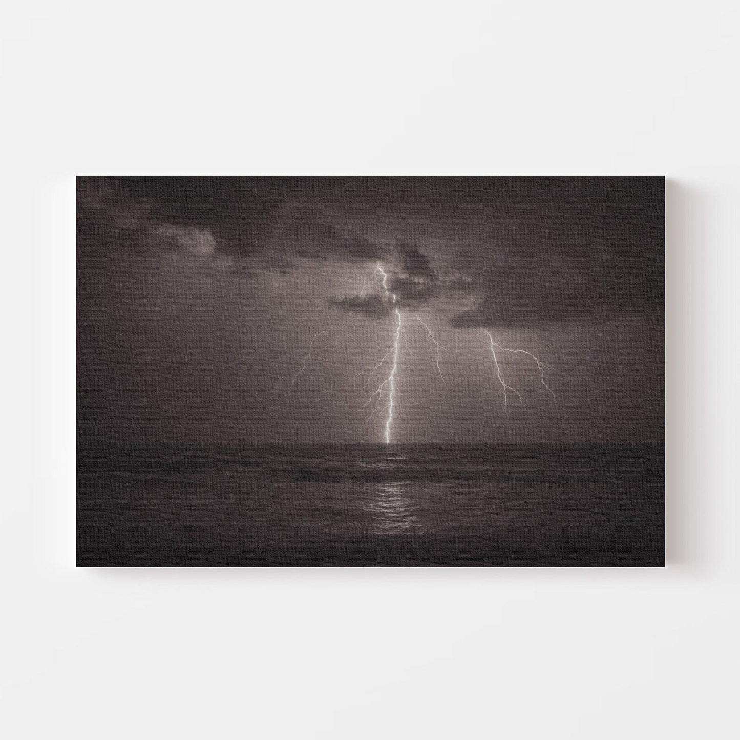 Tempest Lightning Ocean Canvas