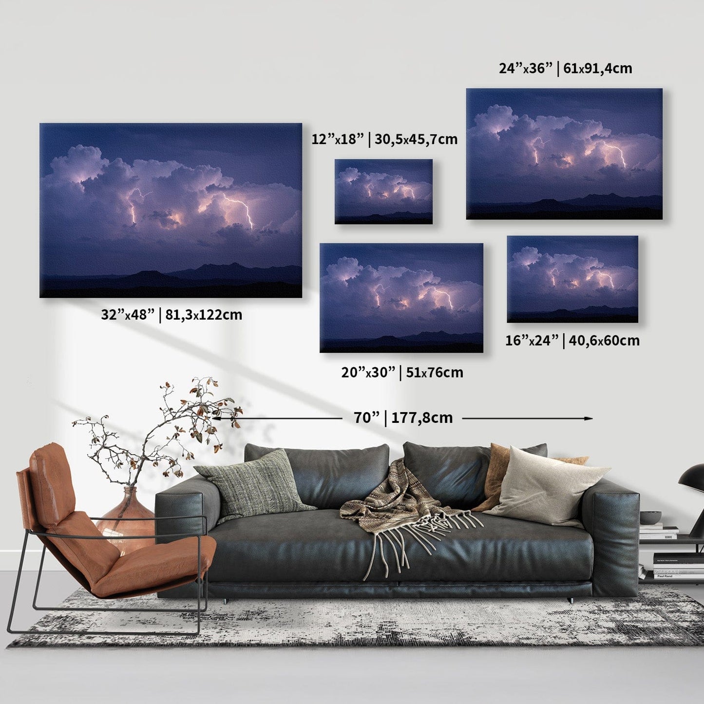 Thundercloud Mountain Strike Canvas