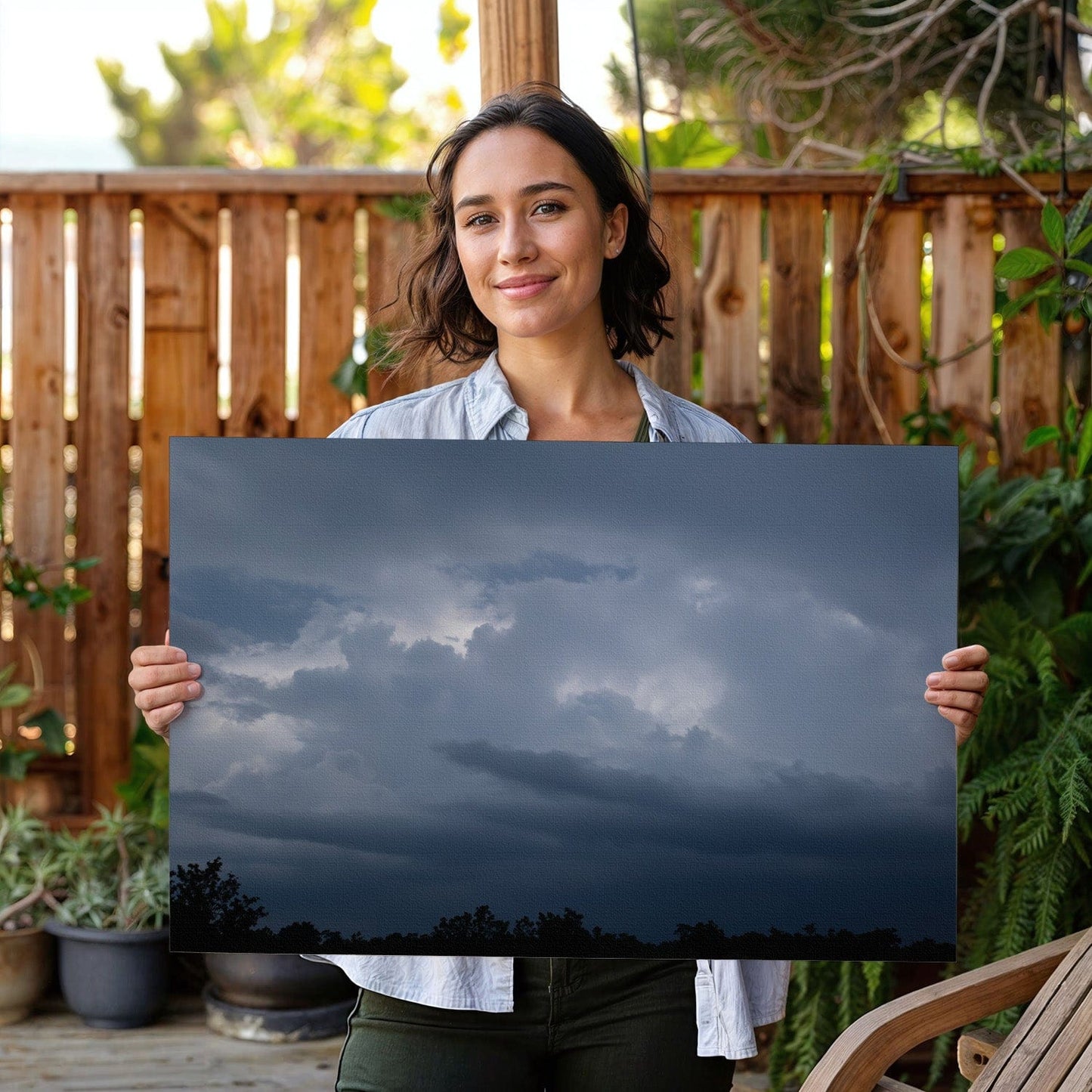 Brooding Cumulus Sky Canvas