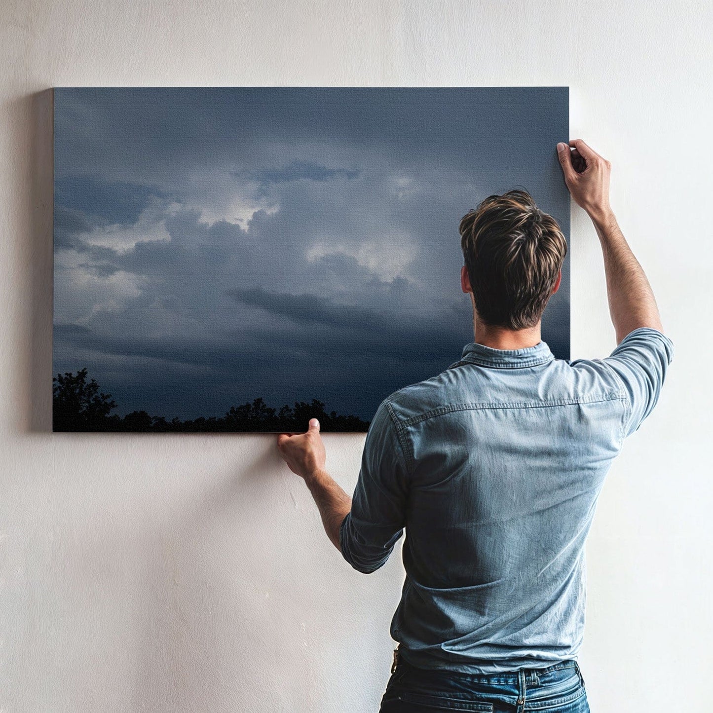 Brooding Cumulus Sky Canvas
