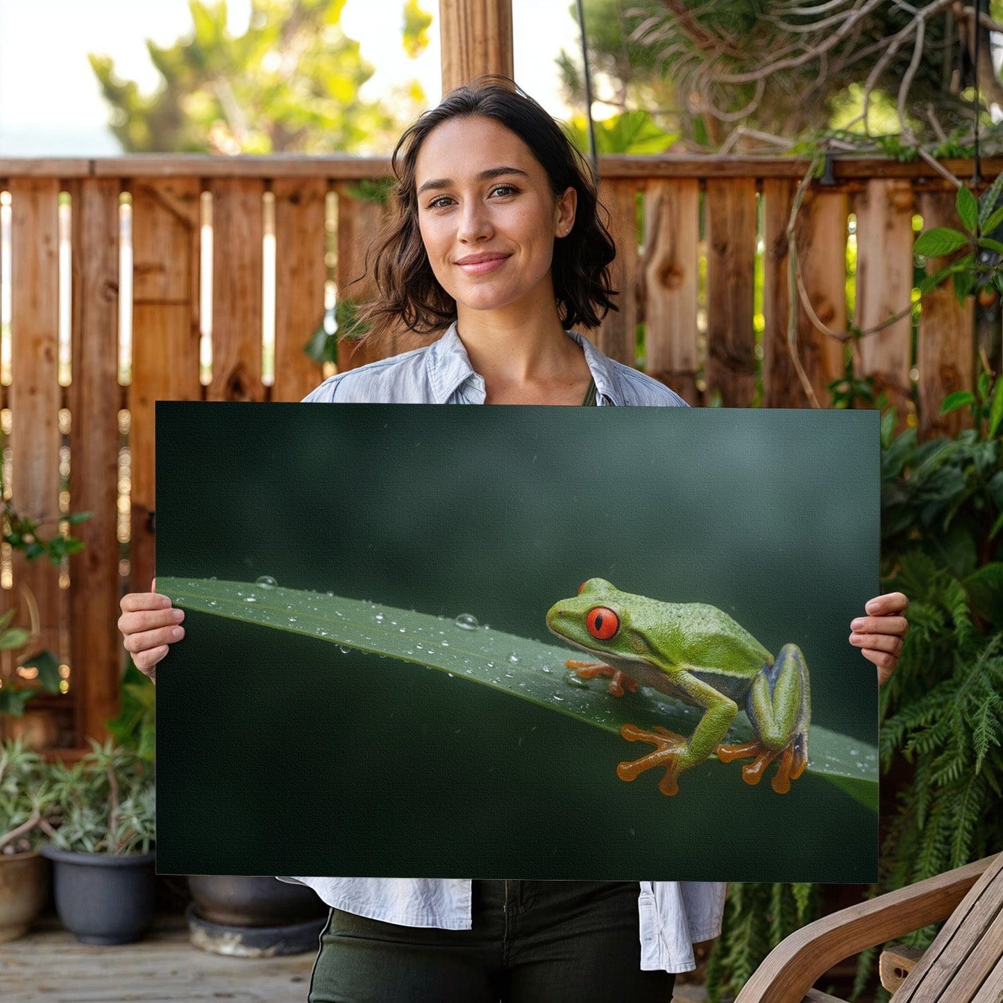 Green Tree Frog Canvas