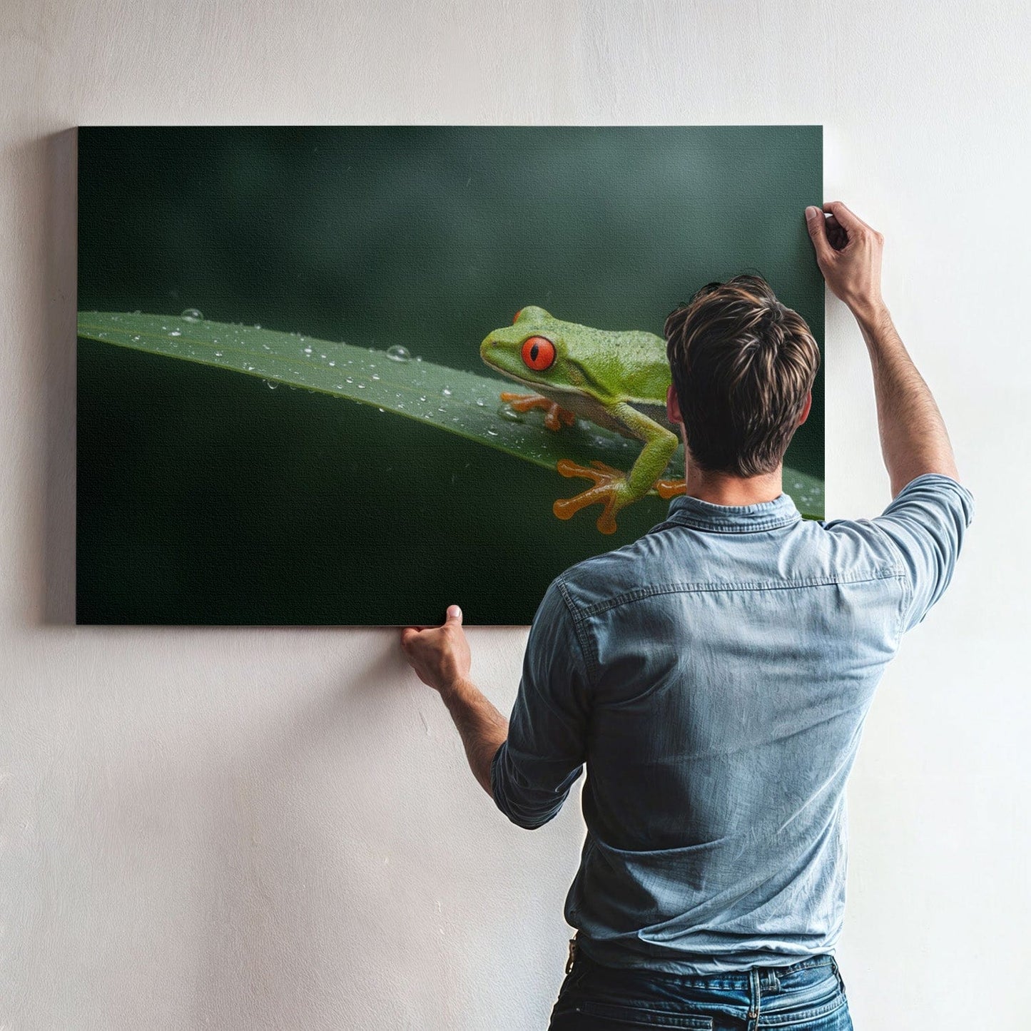 Green Tree Frog Canvas