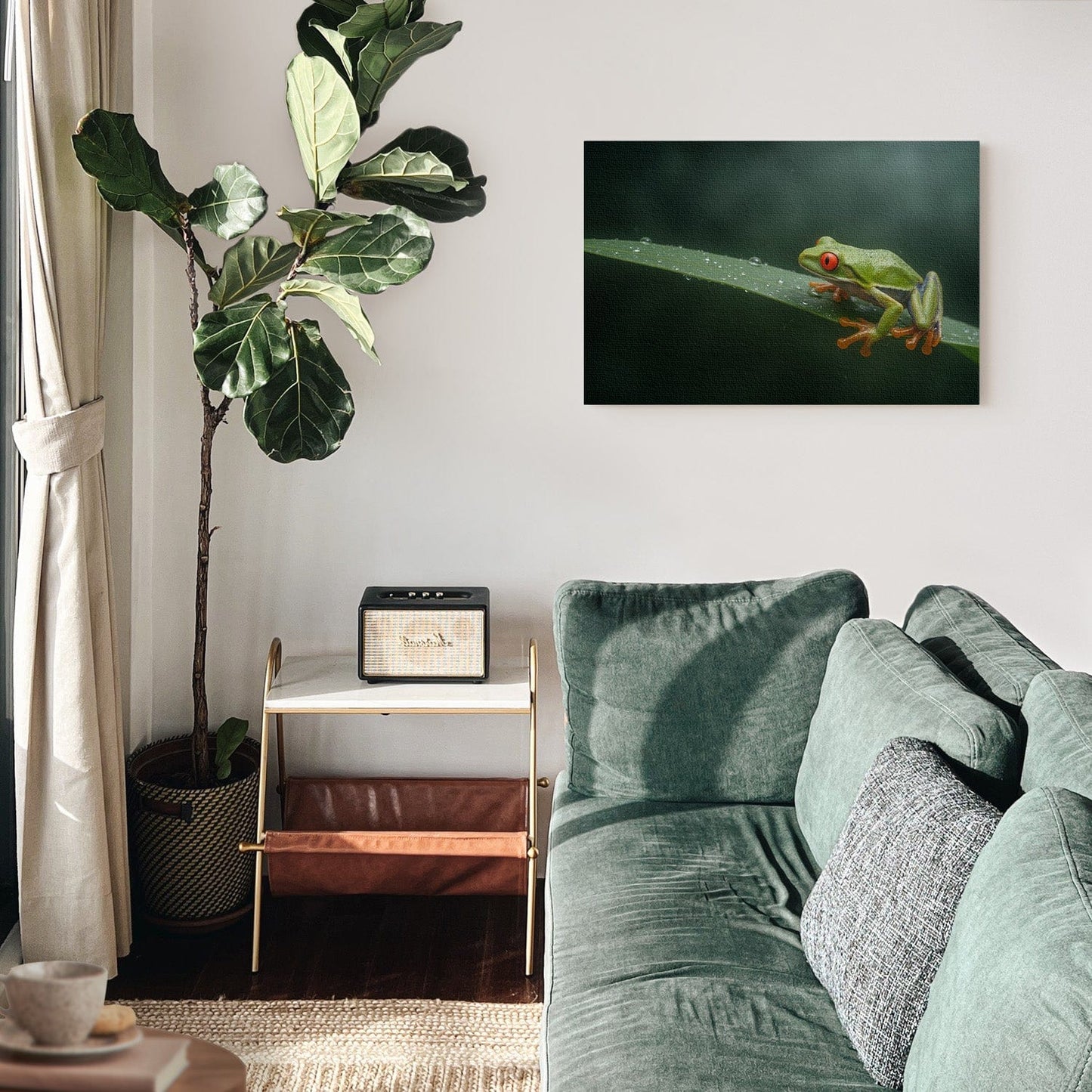 Green Tree Frog Canvas