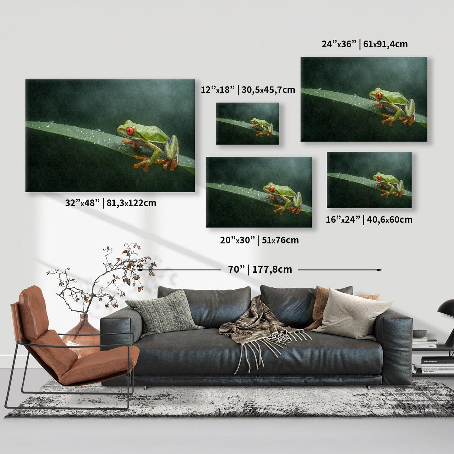 Green Tree Frog Canvas