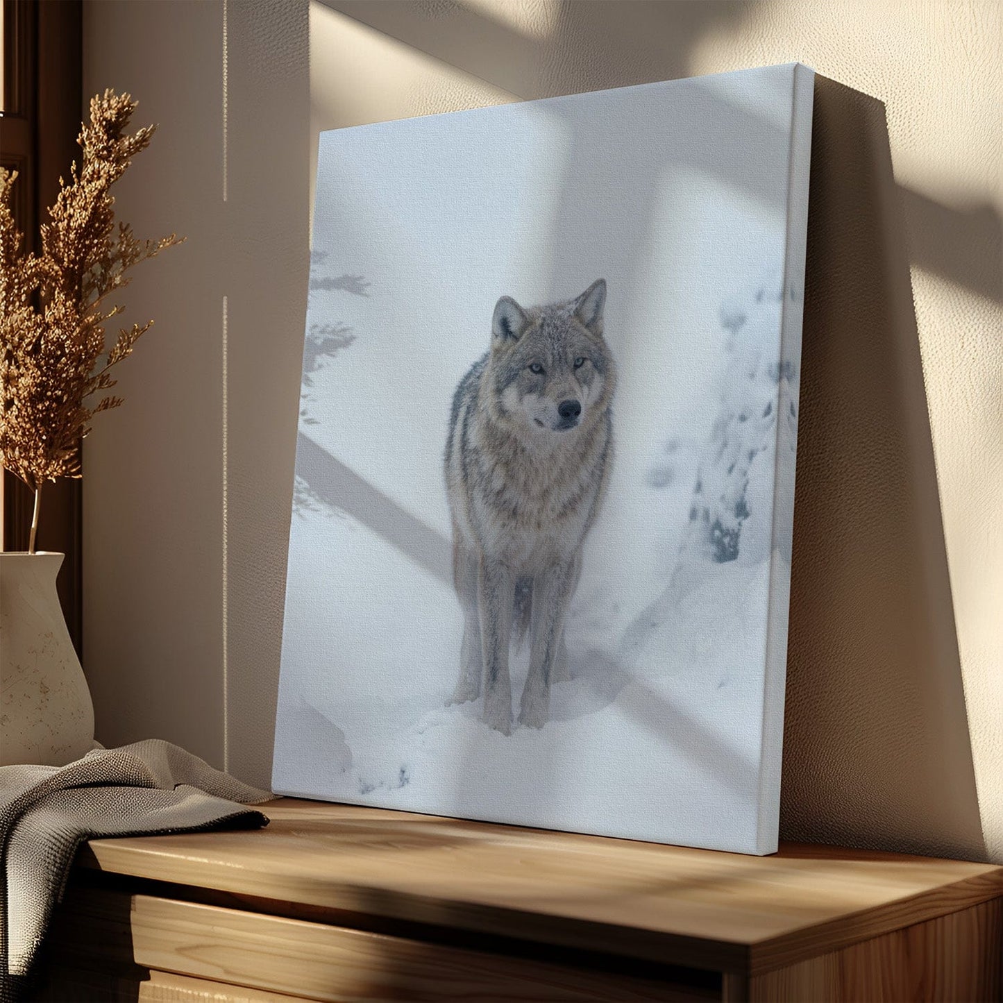 Arctic Wolf Guardian Canvas