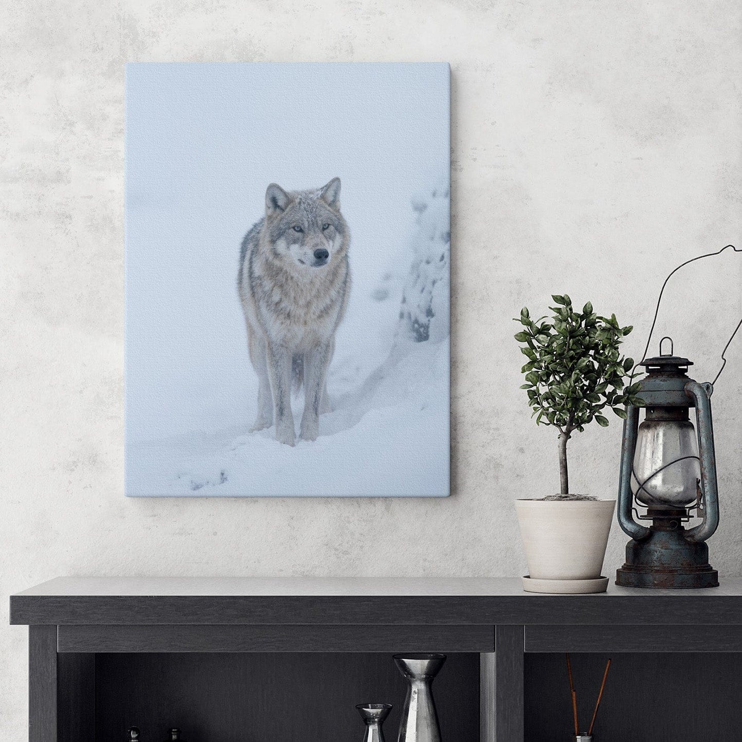 Arctic Wolf Guardian Canvas