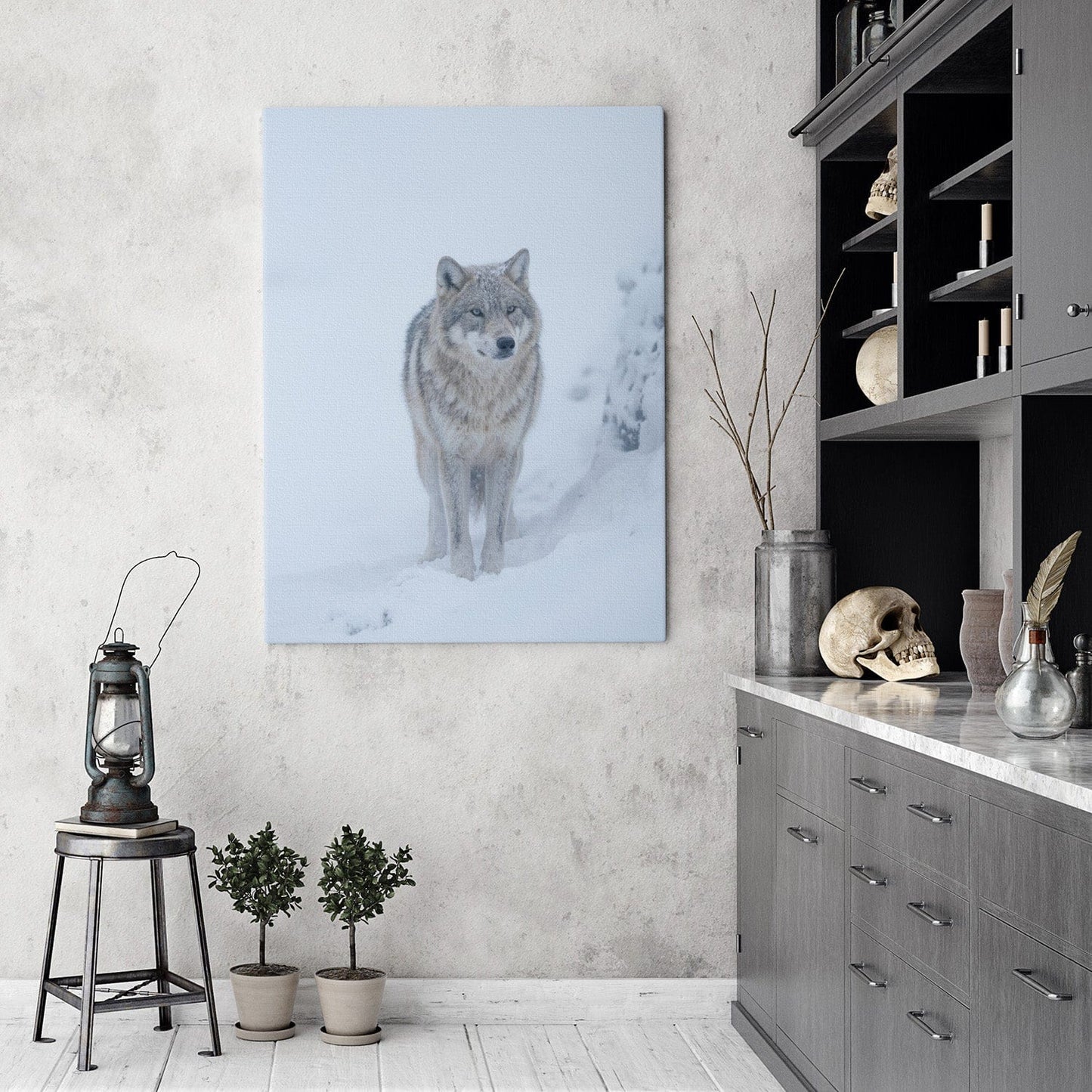 Arctic Wolf Guardian Canvas