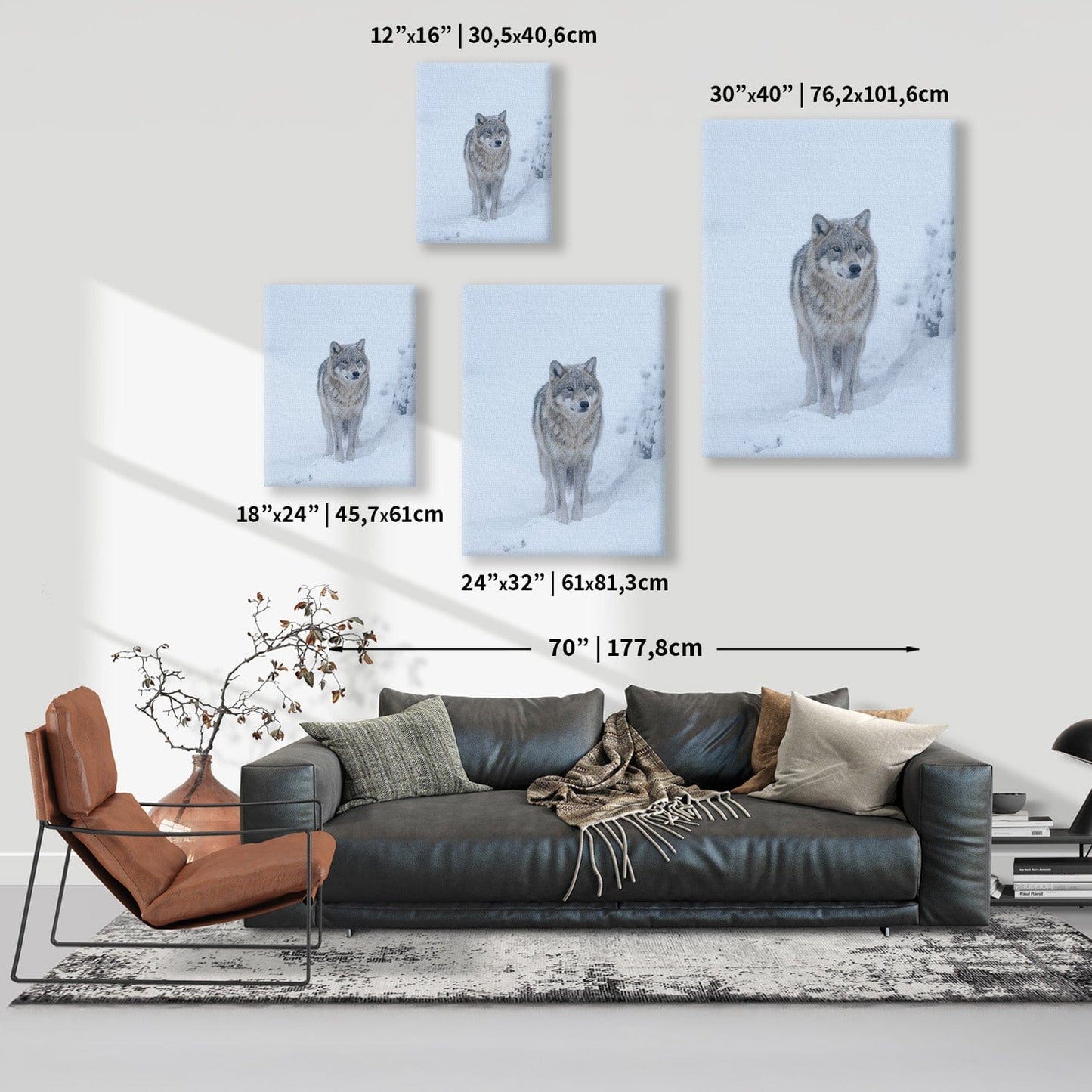 Arctic Wolf Guardian Canvas