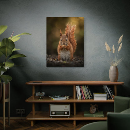 Autumn Red Squirrel Canvas