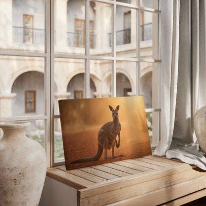 Majestic Kangaroo Dusk Canvas