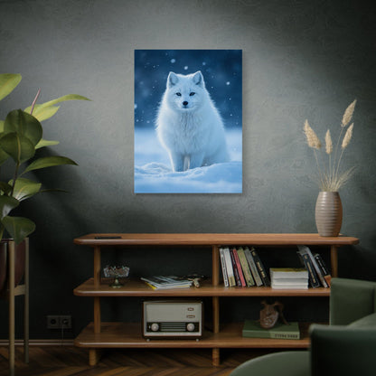 Winter Snowy Arctic Fox Canvas