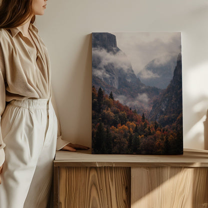 Bergmist Herfst Canvas