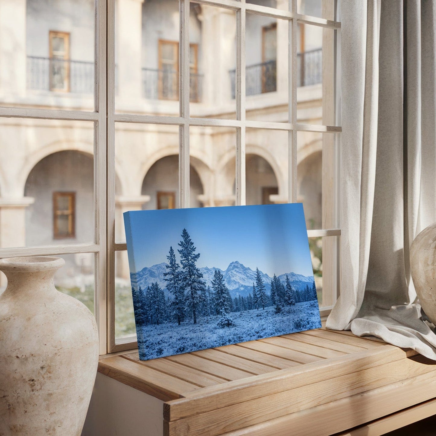 Serene Pine Forest Canvas