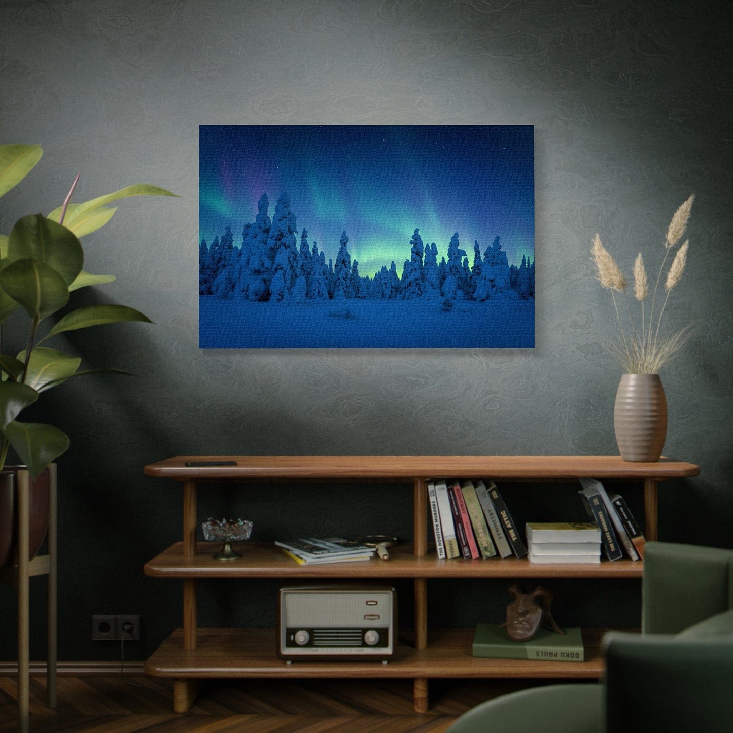 Celestial Arctic Night Canvas