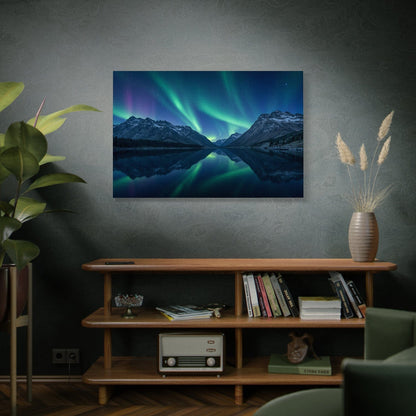 Ethereal Aurora Reflection Canvas