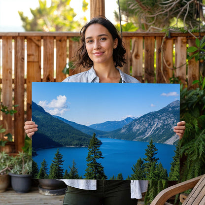 Pristine Azure Lake Canvas
