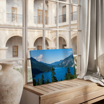 Pristine Azure Lake Canvas