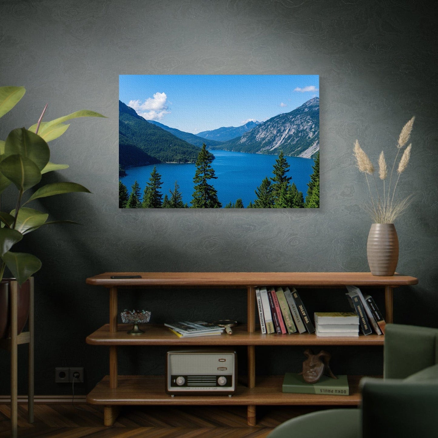 Pristine Azure Lake Canvas