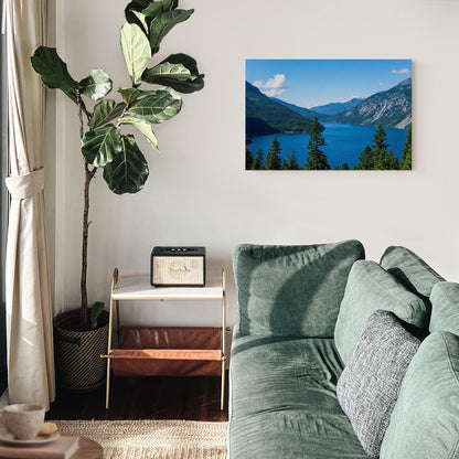 Pristine Azure Lake Canvas