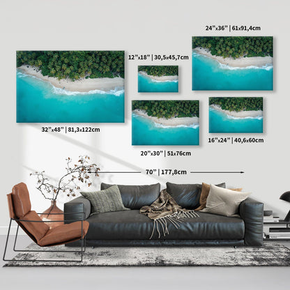 Aerial Tropical Haven Canvas