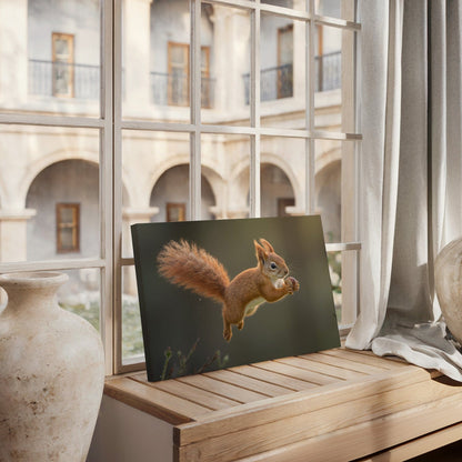 Airborne Squirrel Action Canvas
