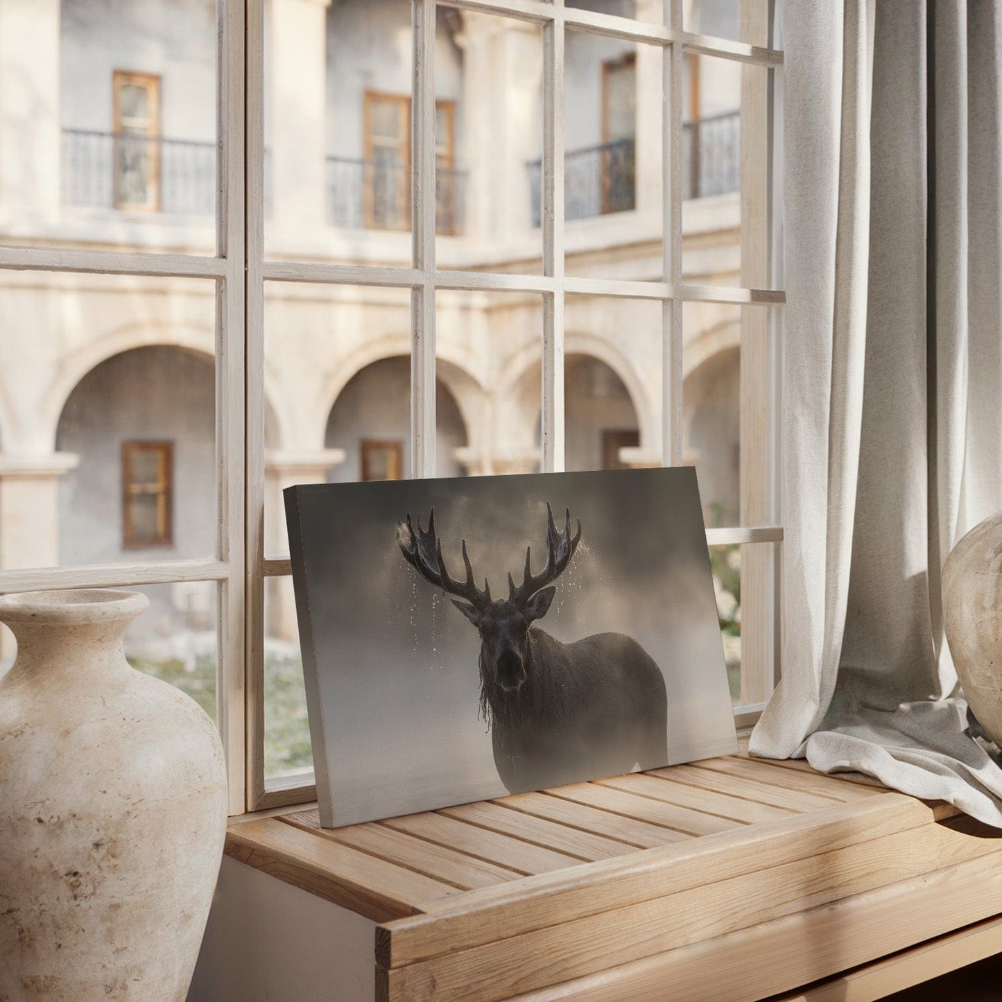 Majestic Elk Mist Canvas