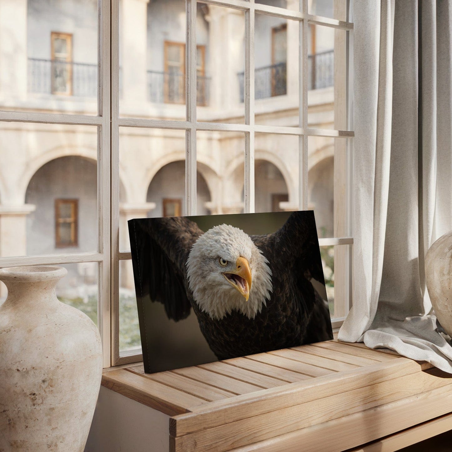 Majestic Eagle Portrait Canvas
