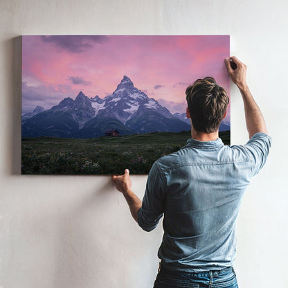 Alpine Twilight Refuge Canvas
