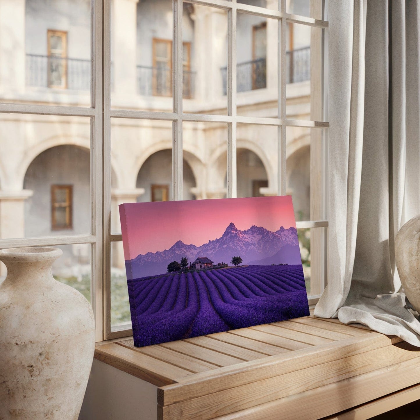 Lavender Mountain Cottage Canvas